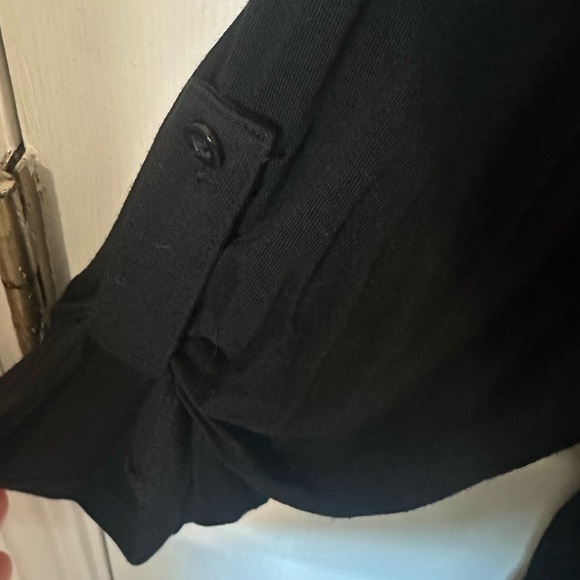 Black Zipper Blouse - Picture 4 of 4